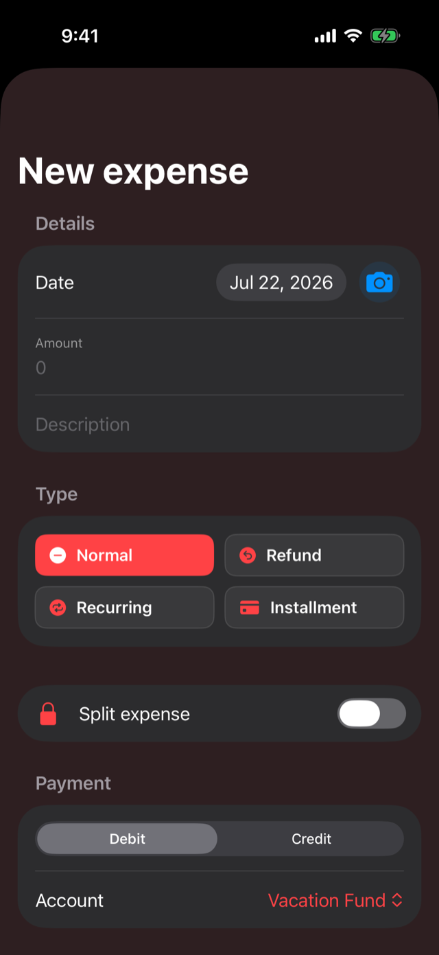 Expense capture